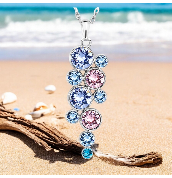 Bonito Juego de Collar y Aretes de Círculos