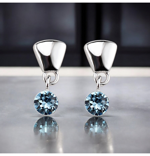 Aretes de Cristal Swarovski Azules