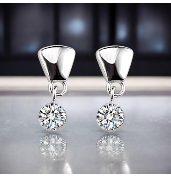 Aretes de Cristal Swarovski Blancas