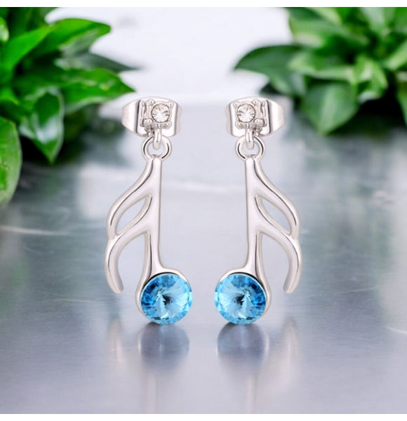 Aretes de Rodio con Swarovski