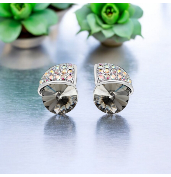 Aretes de Cristal Swarovski Negros