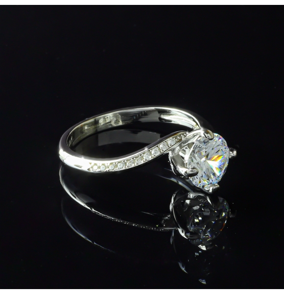 7 mm Anillo de Plata .925 Compromiso