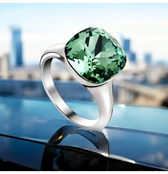 Anillo de Cristal Swarovski Verde