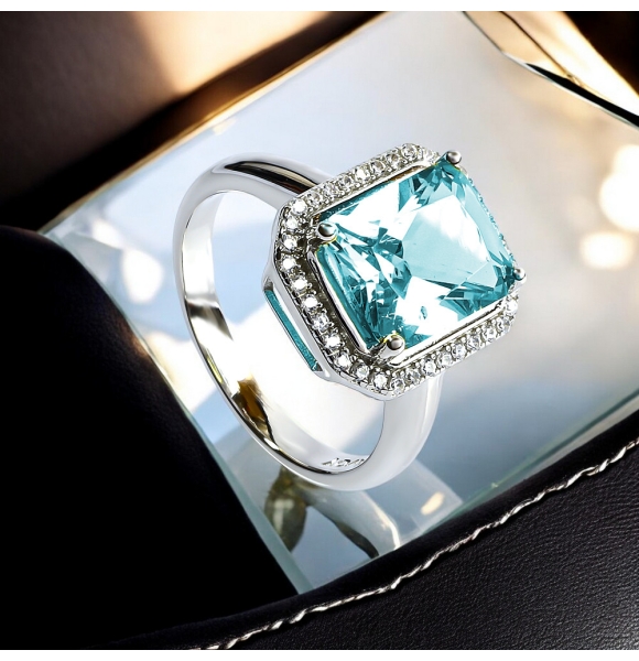 Anillo de Alejandrita Con Plata Cambia de Color