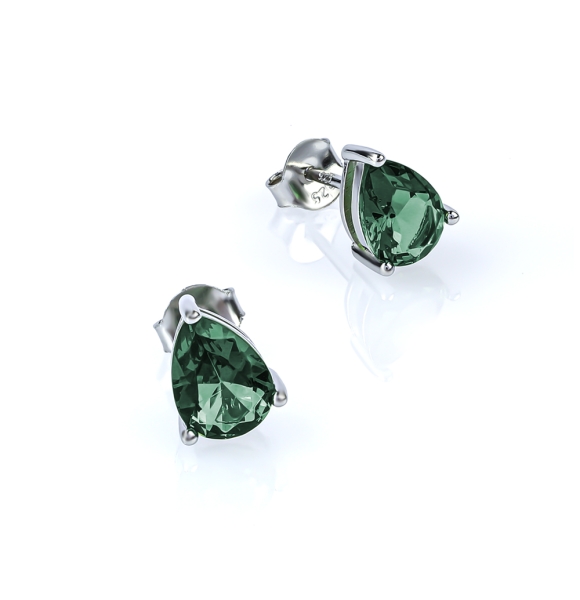 Aretes de Alejandrita en Plata de Ley