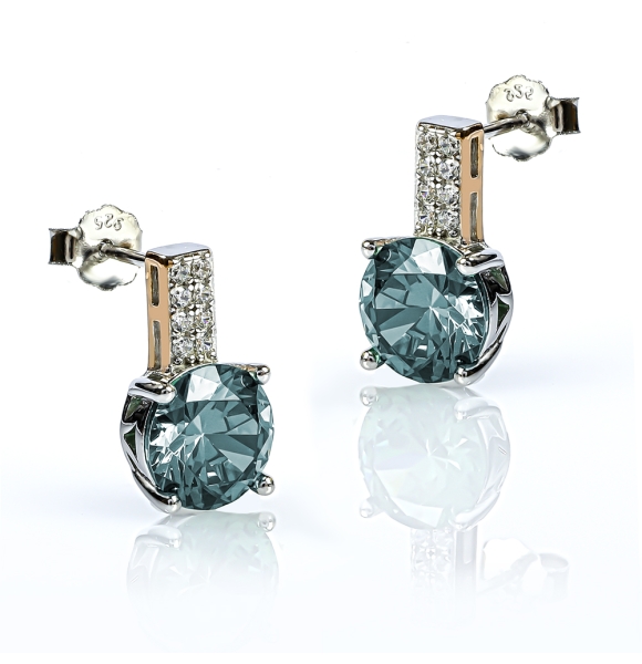 Juego de Pendiente y Aretes de Alejandrita