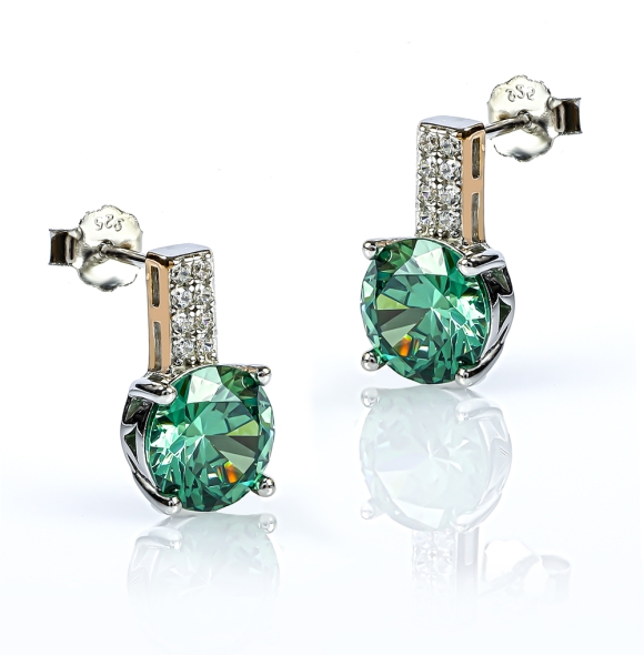 Juego de Pendiente y Aretes de Alejandrita