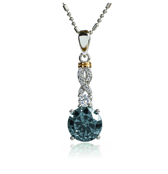 Juego de Alejandrita Corte Brillante Con Plata de Ley 925