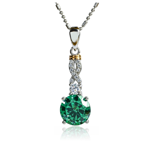 Juego de Alejandrita Corte Brillante Con Plata de Ley 925