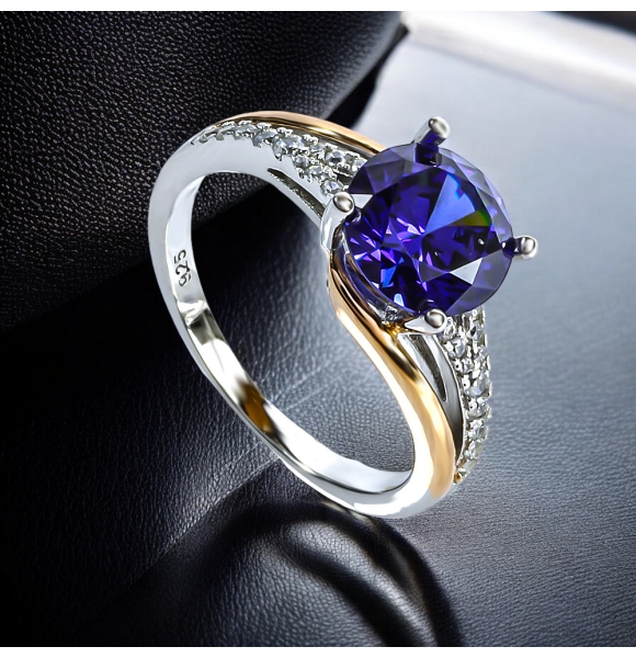 Anillo de Tanzanita 8 mm