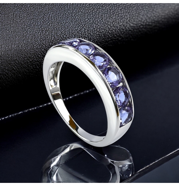 Churumbela Anillo de Plata de Ley con Alejandrita