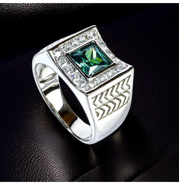 Grande Anillo De Alejandrita Para Hombre