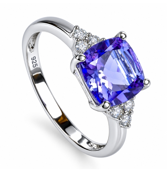 Anillo Hermoso de Alejandrita en Plata