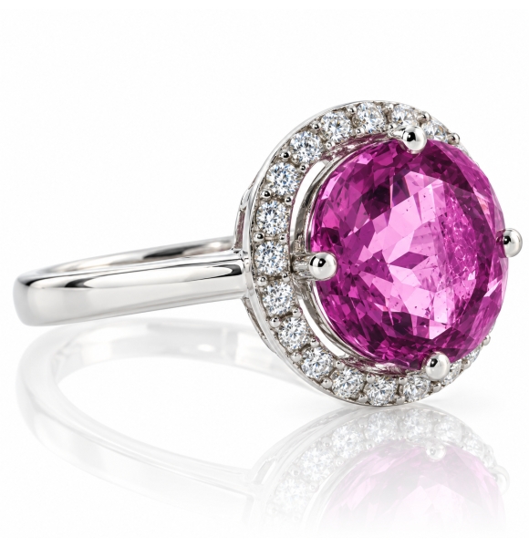 Anillo de Alejandrita Azul a Morado en Plata