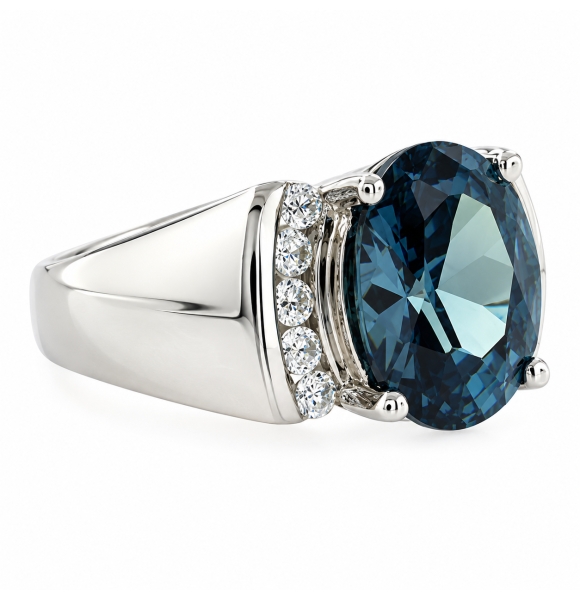 Anillo de Alejandrita Bicolor en Plata .925