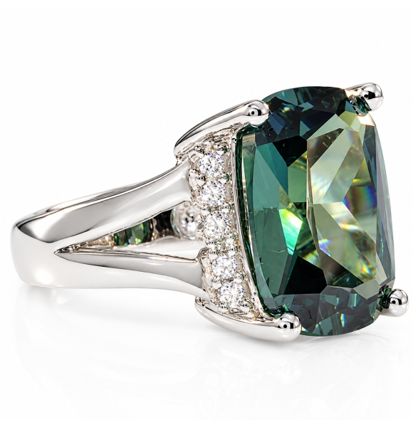 Anillo de Alejandrita en Plata de Ley