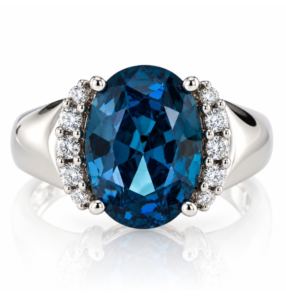Anillo de Plata con Alejandrita
