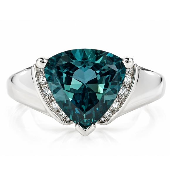 Anillo de Plata de Ley con Alejandrita