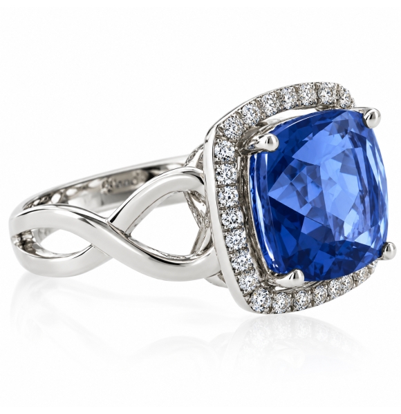 Anillo Hermoso de Alejandrita en Plata ( Azul/Morado )
