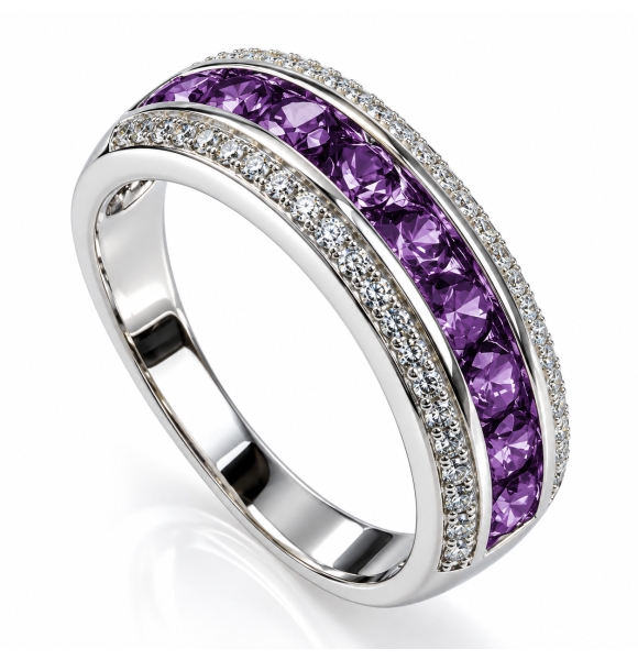 Hermoso Anillo de Alejandrita Churumbela