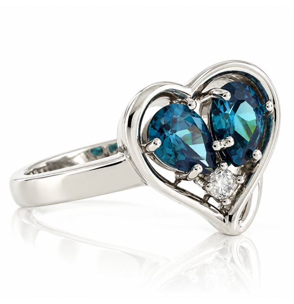 Precioso Anillo de Plata con Alejandrita