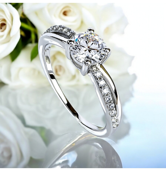 Anillo de Compromiso en Plata