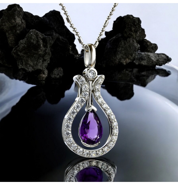 Dije de Plata con Amatista