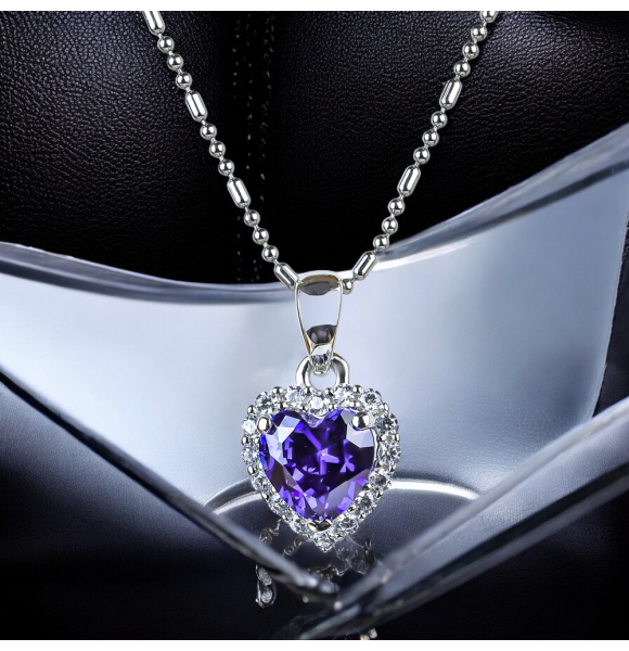 Colgante de Plata de Ley con Tanzanita