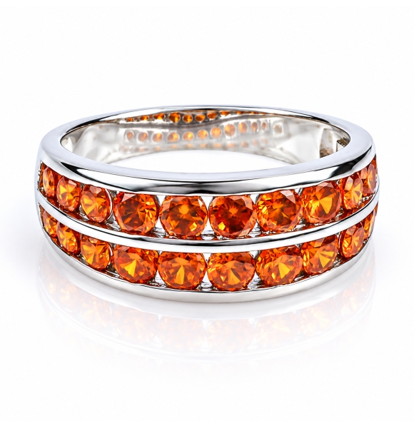 Anillo de Plata de Ley con Opalo De Fuego Churumbela