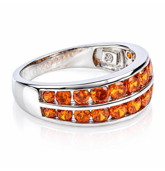 Anillo de Plata de Ley con Opalo De Fuego Churumbela