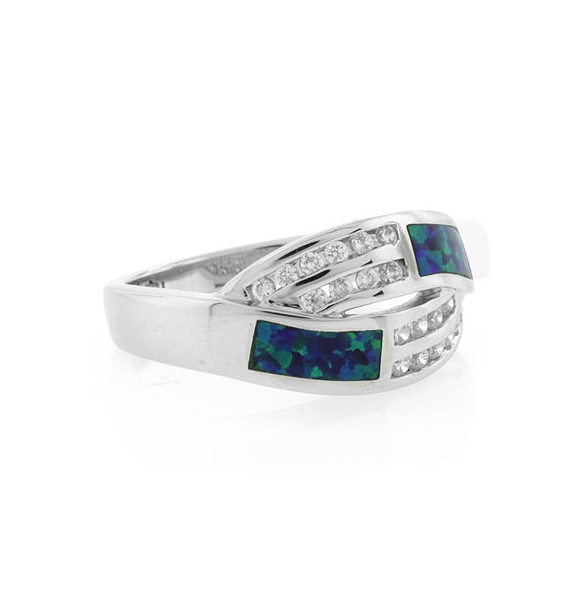 Opalo Australiano en Anillo de Plata