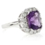 Emerald Cut Amethyst Ring