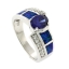 Anillo de Opalo con Tanzanita en Plata de Ley 925