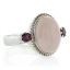 Hermoso Anillo de Plata con Jade y Amatista