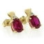 Aretes de Rubí en Oro de 10K
