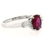 Red Ruby Sterling Silver Ring