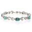 Pulsera de Plata de Ley .925 con Gemas de Alejandrita