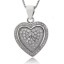 Dije de Corazón en Plata .925 con Incrustaciones