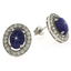 Aretes de Zafiro Estrella en Plata .925