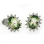 Oval Cut Tourmaline Stud Silver Earrings