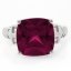 Anillo de Rubí Rojo en Plata de Ley .925 Anillo de Rubí Rojo en Plata de Ley .925