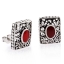 Preciosos Aretes de Plata .925 con Coral Rojo