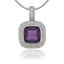 Cushion Color Change Corundum Alexandrite Pendant