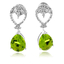 Hermosos Aretes de Peridoto en Plata .925