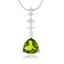 Dije de Plata .925 con una Piedra de Peridoto