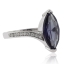 Hermoso Anillo de Alejandrita en Plata Fina ( Azul/Morado )