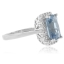 Anillo de Aguamarina en Plata de Ley .925