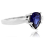 Anillo Encantador de Plata .925 y Zafiro
