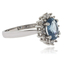 Hermoso Anillo de Plata Fina con Aguamarina