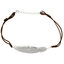 Pulsera con Pluma Plata .925 y Cordón Ajustable